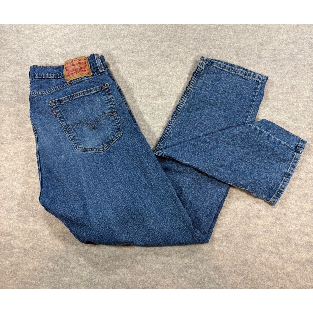 Levis 505 Regular Fit Straight Leg Blue Jeans Mens 36x32 00505-2217 Medium Wash